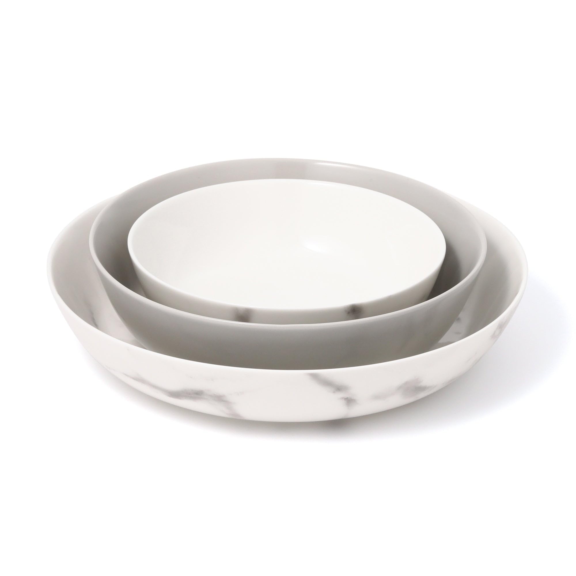 Francfranc オルディフルール ディーププレートセット マルチグレー Francfranc（フランフラン）の「オルディフルール ディーププレート